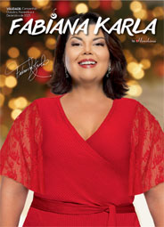 Бренд из Бразилии Fabiana Karla специализируется на выпуске одежды для полных женщин. В его ассортименте: платья, топы, блузы, туники, кардиганы юбки, брюки, шорты, комбинезоны, ромперы и жакеты.