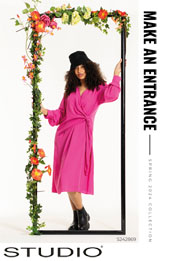 Lookbook женской одежды нестандартных размеров датского бренда Studio весна 2024