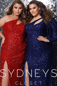 Новогодняя коллекция платьев для полных модниц американского бренда Sydney's Closet 2024