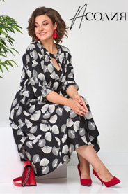 Коллекция одежды для полных девушек белорусского бренда Асолия осень 2023