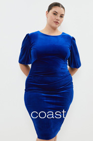 Нарядные платья для полных женщин британского бренда Coast осень 2023