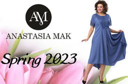 Коллекция одежды для полных девушек белорусского бренда Anastasia Mak весна 2023
