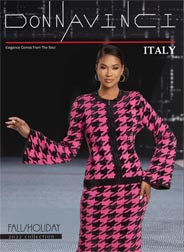 Праздничный каталог женской одежды обычных и больших размеров американского бренда Donna Vinci 2023