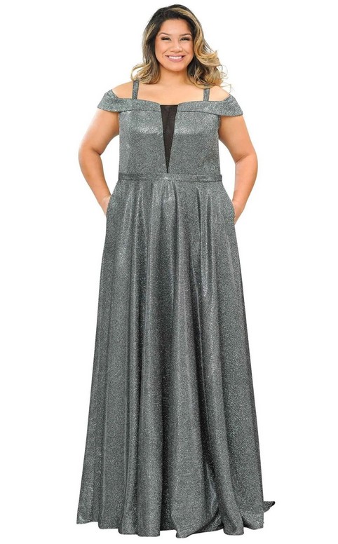 Новогодняя коллекция вечерних платьев для полных женщин американского бренда Lindas 2023