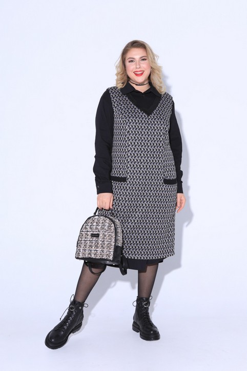 Коллекция женской одежды plus size белорусского бренда Pretty зима 2022-2023