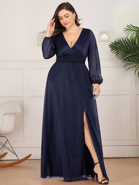 Новогодняя коллекция вечерних платьев для полных женщин американского бренда Ever Pretty 2023