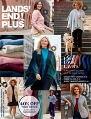 Каталог женской одежды нестандартных размеров американского бренда Lands' End осень-зима 2022-23