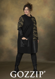 Датский lookbook одежды для полных женщин Gozzip Black осень 2022