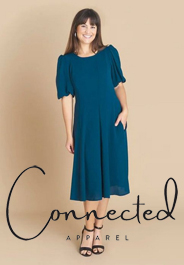 Платья для полных женщин американского бренда Connected Apparel осень 2022