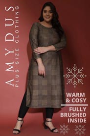Amydus - индийский lookbook женской одежды больших размеров зима 2021-2022