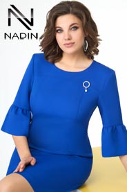 Коллекция одежды для полных девушек белорусского бренда Nadin N осень 2021