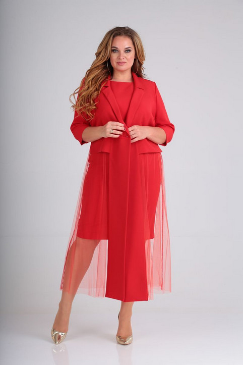 Коллекция женской одежды больших размеров белорусского бренда SVT-fashion осень 2021