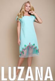 Платья для полных девушек украинского бренда Luzana-Moda лето 2021