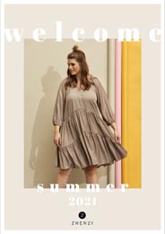 Датский lookbook одежды для полных девушек Zhenzi лето 2021
