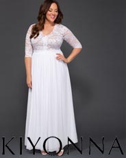 Вечерние и коктейльные платья для полных модниц американского бренда Kiyonna весна-лето 2021