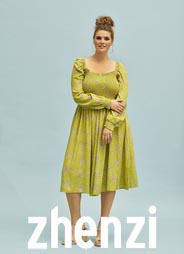 Датский lookbook женской одежды больших размеров ZHENZI весна 2021