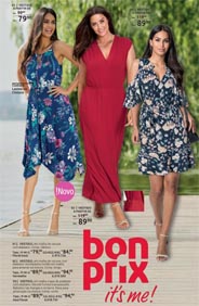Немецкий каталог женской одежды обычных и больших размеров Bonprix весна-лето 2021