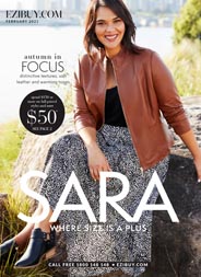 Новозеландский каталог женской одежды нестандартных размеров Sara февраль 2021
