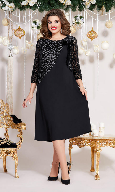 Новогодняя коллекция платьев больших размеров Vittoria Queen 2021