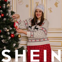 Новогодний lookbook женской одежды нестандартных размеров китайского бренда Shein 2021