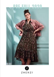 lookbook женской одежды нестандартных размеров датского бренда Zhenzi осень 2020