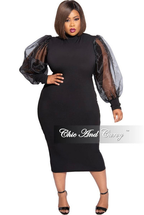 Платья для полных женщин американского бренда Chic & Curvy осень-зима 2020-21