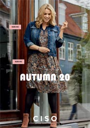 Lookbook одежды для полных девушек датского бренда CISO осень 2020