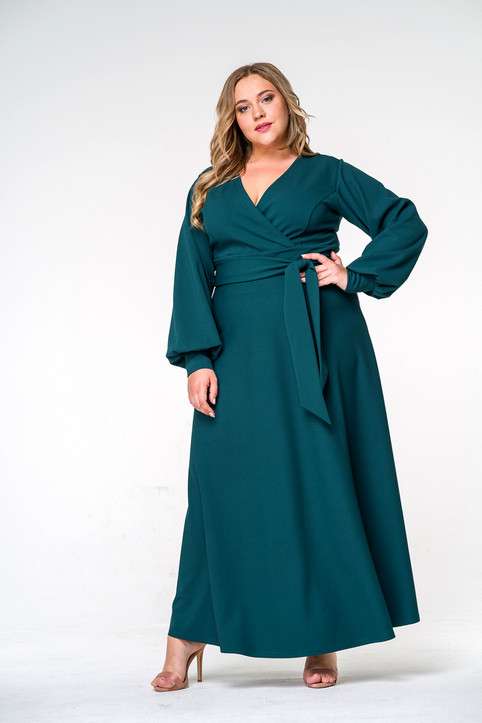 Коллекция платьев для полных женщин российской компании Ла'Тэ осень 2020 