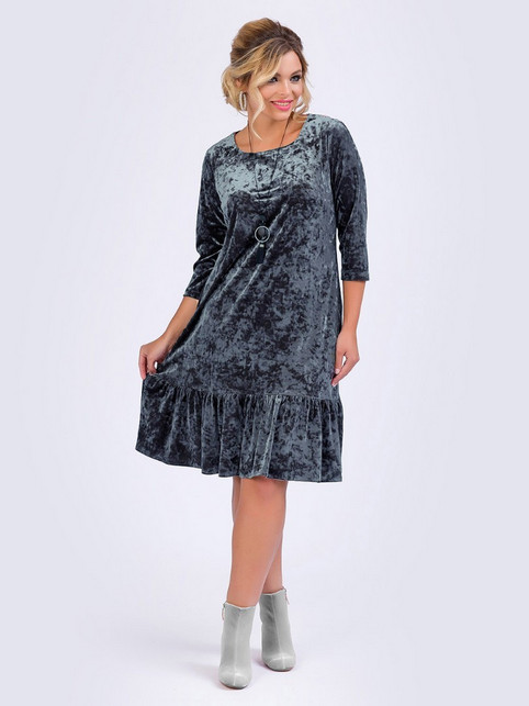 Платья для полных модниц российского бренда Lady Agata осень 2020
