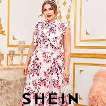 Lookbook женской одежды больших размеров китайского бренда Shein август 2020