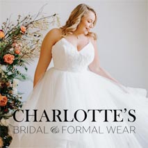 Лукбуки свадебных плаетьев и нарядов для подружек невесты больших размеров американского бренда Charlotte's Bridal лето 2020