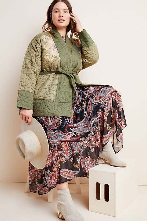Коллекция женской одежды больших размеров в стиле бохо американского бренда Anthropologie весна 2020