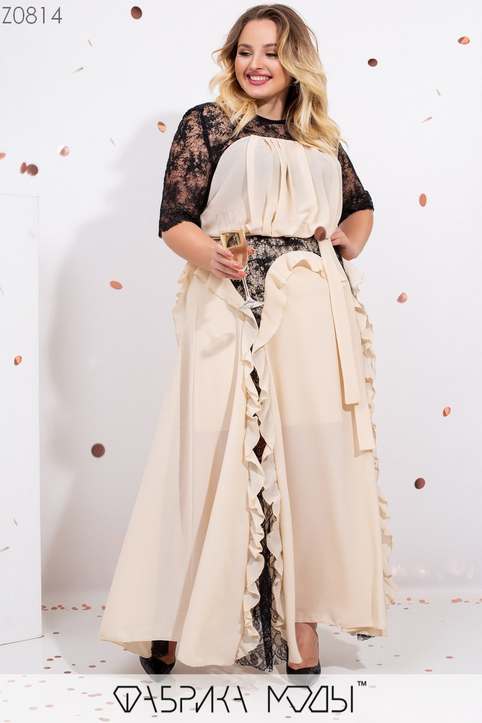 Нарядные платья для полных модниц украинского бренда Фабрика моды 2020