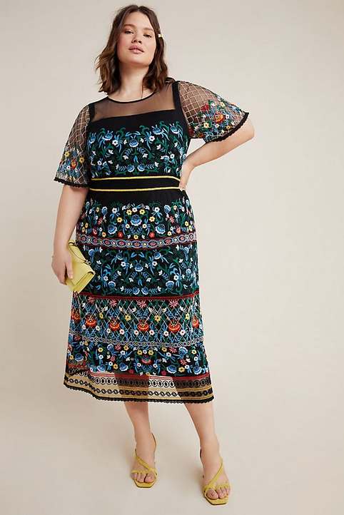 Коллекция женской одежды больших размеров в стиле бохо американского бренда Anthropologie весна 2020