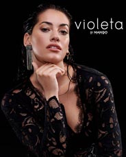 Испанский lookbook нарядной одежды для полных модниц Violeta by Mango январь 2020