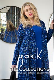 Голландcкий lookbook одежды для полных женщин Yoek зима 2019-20