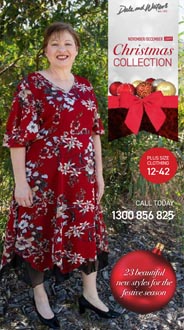 Рождественский lookbook одежды для полных женщин среднего и пожилого возраста Dale & Waters 2020