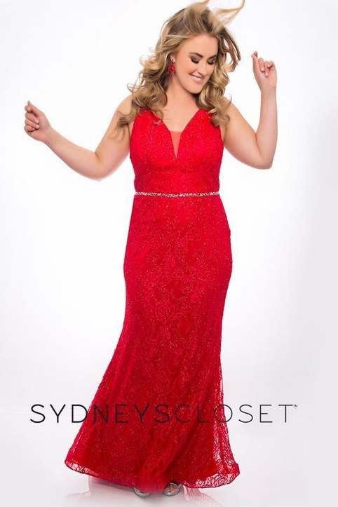 Новогодняя коллекция вечерних и бальных платьев больших размеров американского бренда Sydneys Closet 2020