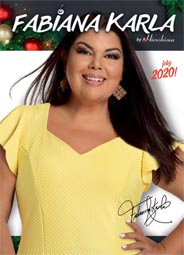 Новогодний lookbook женской одежды plus размеров бразильского бренда Fabiana Karla 2020