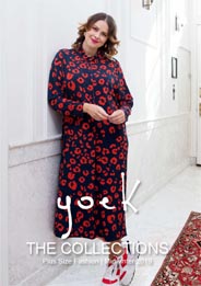голландский lookbook женской одежды нестандартных размеров Yoek осень-зима 2019-2020