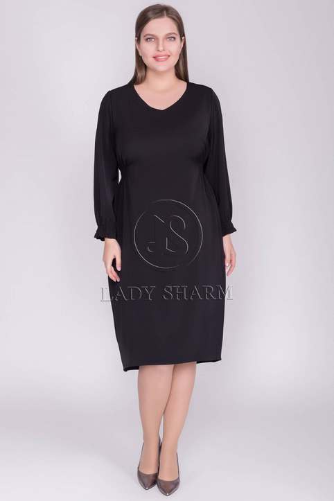 Платья для полных женщин российского бренда Lady Sharm осень 2019