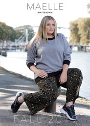 Голландский lookbook женской одежды больших размеров Maelle осень 2019