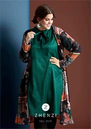 Датский каталог женской одежды plus size Zhenzi осень 2019
