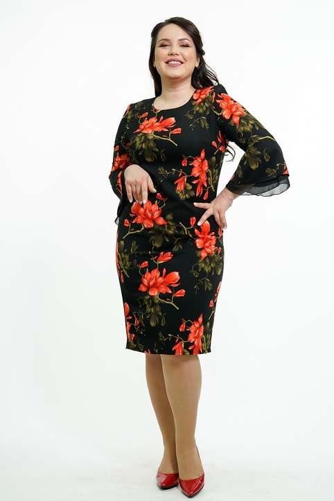 Платья для полных женщин киргизского бренда Lady Maria осень 2019
