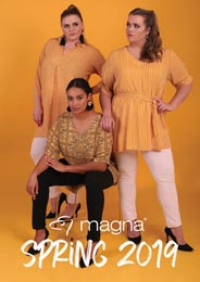Каталог женской одежды больших размеров голландского бренда Magna весна-лето 2019