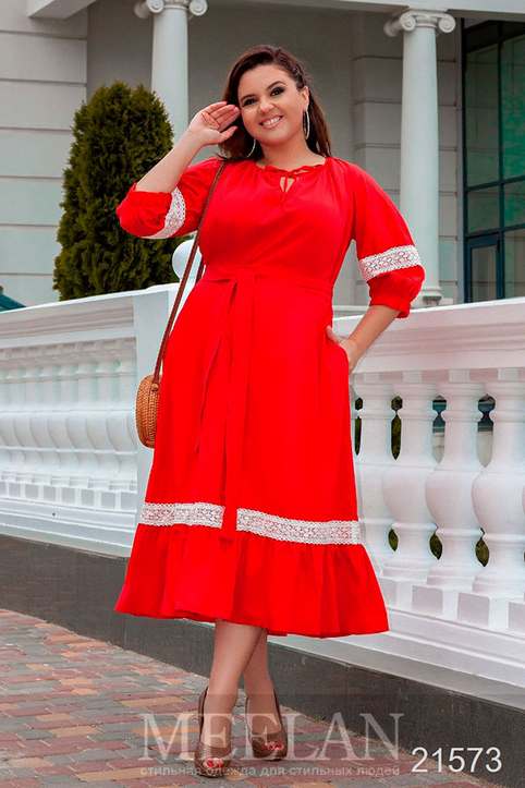 Летние платья для полных модниц украинского бренда Meelan 2019
