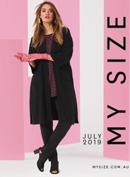Lookbook одежды для полных девушек и женщин австралийского бренда My Size июль 2019