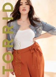 Lookbook женской одежды plus size американского бренда Torrid июль 2019