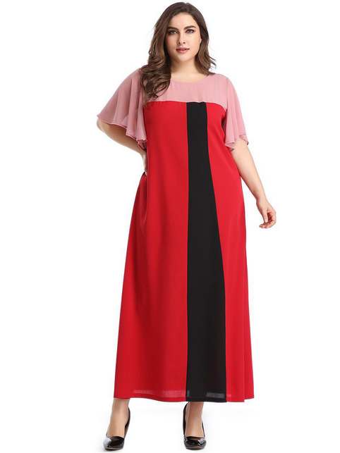 Платья макси для полных женщин китайского бренда Kim Curvy лето 2019