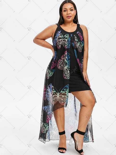 Длинные платья и сарафаны для полных модниц американского бренда Rosegal лето 2019